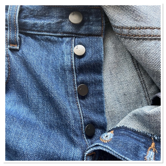 JBRAND WYNNE 100% COTTON HIGH RISE CROP JEANS Sz 27 - Picture 6 of 9